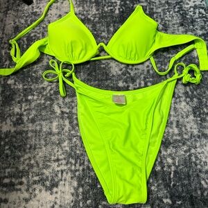 Neon Green Bikini Set